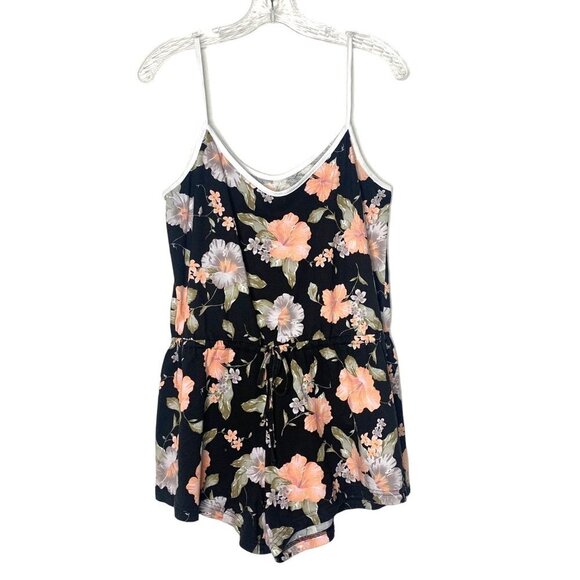 Rhythm Floral Black Romper Women’s Size Small - Picture 1 of 11